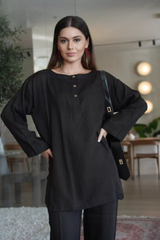 Black solid cord-set