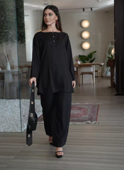 Black solid cord-set