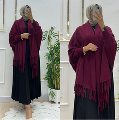 Women fleece shawls ready to wear