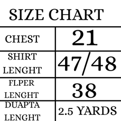 Front And Back Allover Digital Printed Shirt With Flapper And Printed Dupatta