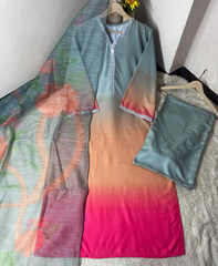 3-piece Digital Printed Suit