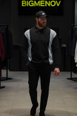 Panel Collar Sweatshirt