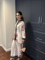 Front & Back Printed Shirt & Printed Flapper – 2 Piece Co-Ord Set