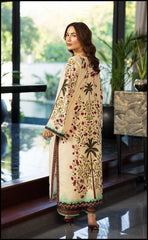 2Pc Long Shirt Swiss Lawn Suit – Elegant & Stylish